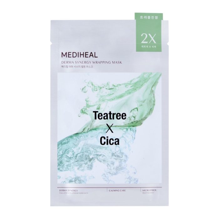 MEDIHEAL DERMA SYNERGY WRAPPING MASK TEATREE X CICA 25 ML MEDIHEAL DERMA SYNERGY WRAPPING MASK TEATREE X CICA 25 ML