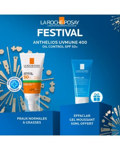 LA ROCHE POSAY OFFRE ANTHELIOS UVMUNE400 OIL CONTROL INVISIBLE SPF50+ 50ML LA ROCHE POSAY OFFRE ANTHELIOS UVMUNE400 OIL CONTROL INVISIBLE SPF50+ 50ML