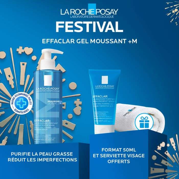 LA ROCHE POSAY EFFACLAR GEL MOUSSANT PURIFIANT PEAUX SENSIBLES GRASSES 400 ML