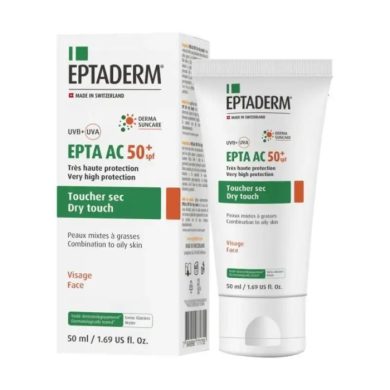 EPTADERM EPTA AC SPF50+ TOUCHER SEC 50 ML EPTADERM EPTA AC SPF50+ TOUCHER SEC 50 ML