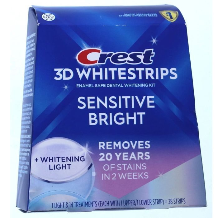 CREST 3D WHITESTRIPS SENSITIVE+LED LIGHT 28 STRIPS CREST 3D WHITESTRIPS SENSITIVE+LED LIGHT 28 STRIPS