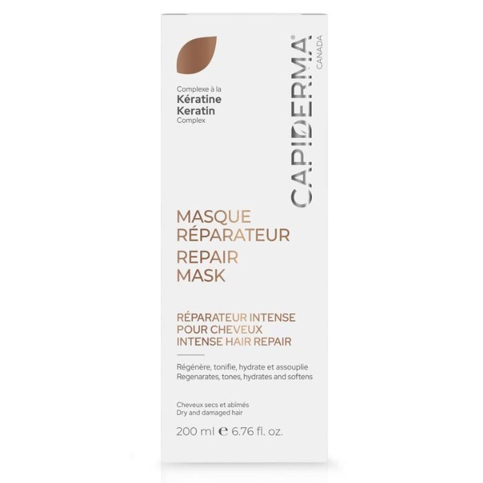 CAPIDERMA MASQUE REPARATEUR INTENSE POUR CHEVEUX200 ML CAPIDERMA MASQUE REPARATEUR INTENSE POUR CHEVEUX200 ML
