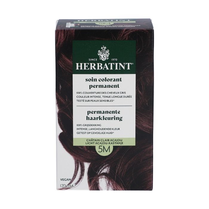 HERBATINT SOIN COLORANT PERMANENT 5 M CHATAIN CLAIR ACAJOU 170 ML