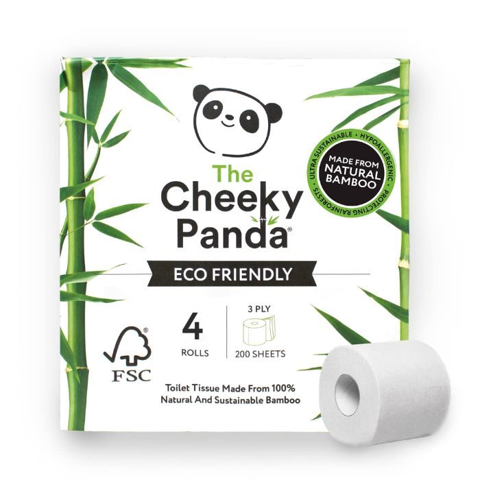 THE CHEEKY PANDA PAPIER TOILETTE EN ROULEU PACK DE 4 THE CHEEKY PANDA PAPIER TOILETTE EN ROULEU PACK DE 4