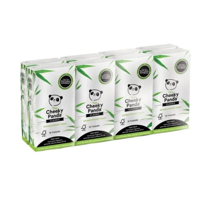 THE CHEEKY PANDA MOUCHOIRS EN BAMBOU CLASSIC PACK DE 8 THE CHEEKY PANDA MOUCHOIRS EN BAMBOU CLASSIC PACK DE 8