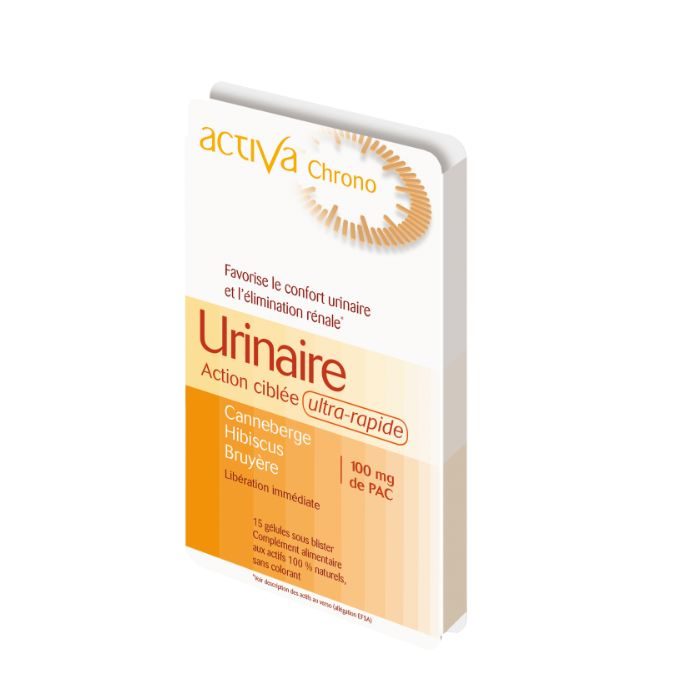ACTIVA CHRONO URINAIRE ACTION CIBLEE ULTRA RAPIDE 15 GELULES ACTIVA CHRONO URINAIRE ACTION CIBLEE ULTRA RAPIDE 15 GELULES