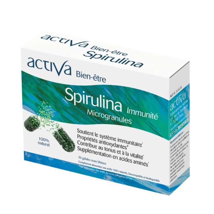 ACTIVA SPIRULINE IMMUNITE 30 GELULES ACTIVA SPIRULINE IMMUNITE 30 GELULES