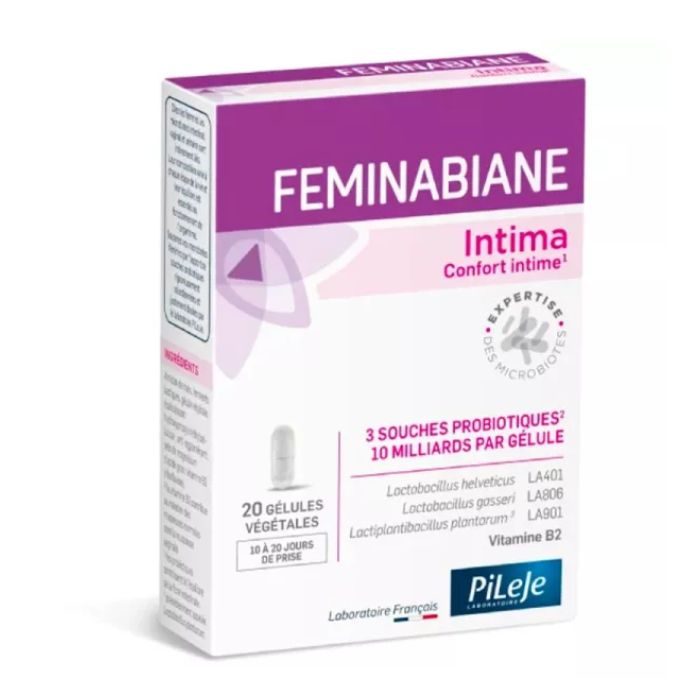 PILEJE FEMINABIANE INTIMA 20 GELULES  PILEJE FEMINABIANE INTIMA 20 GELULES