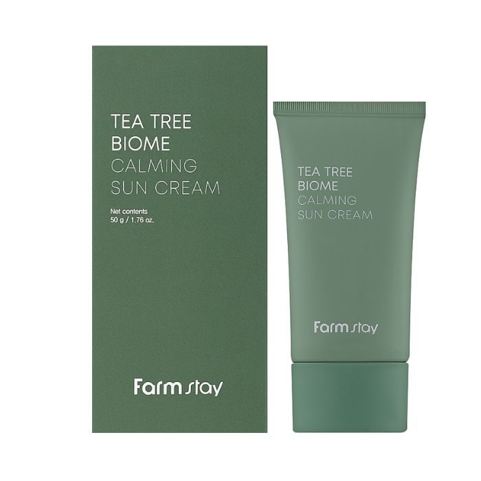 FARMSTAY TEA TREE BIOME CALMING SUN CREME 50G