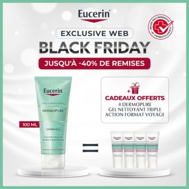EUCERIN OFFRE WEB DERMOPURE GOMMAGE 100 ML + 4 GELS NETTOYANTS DERMOPURE OFFERTS