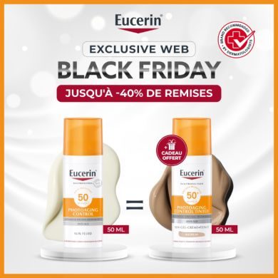 EUCERIN OFFRE WEB SUN FLUIDE ANTI AGE 50 ML + PHOTOAGING TEINTE MEDIUM 50ML OFFERT