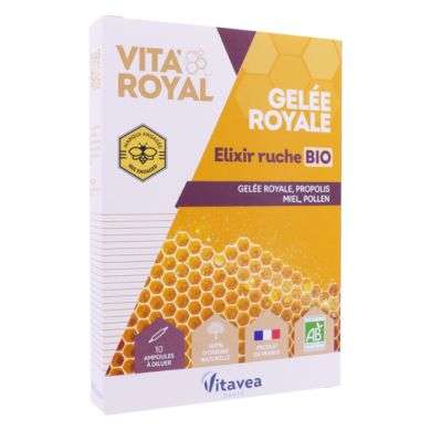 VITAVEA GELEE ROYAL ELIXIR RUCHE BIO 10 AMPOULES