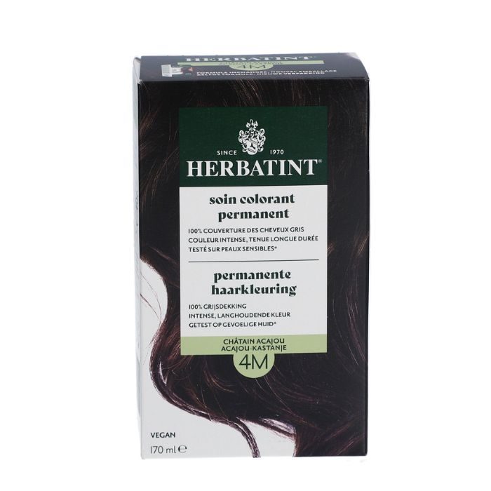 HERBATINT SOIN COLORANT PERMANENT 4M CHATAIN ACAJOU 150 ML