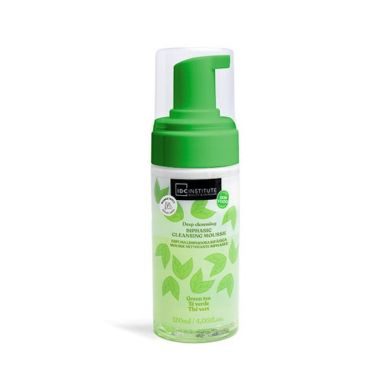 IDC INSTITUTE MOUSSE BIPHASIQUE NETTOYANTE EN PROFONDEUR THE VERT 120 ML