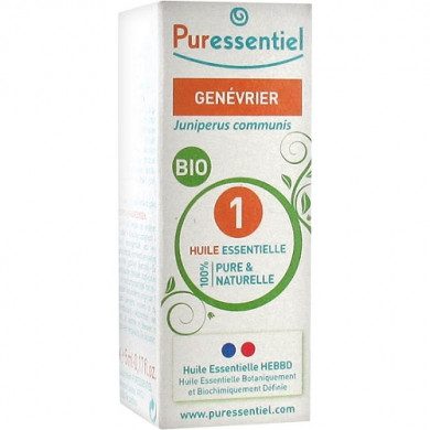 PURESSENTIEL Huile essentielle bio Genévrier - flacon de 5 ml PURESSENTIEL Huile essentielle bio Genévrier - flacon de 5 ml