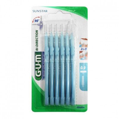 Gum Brossettes Interdentaires Bi Direction 0.9 mm réf 2314