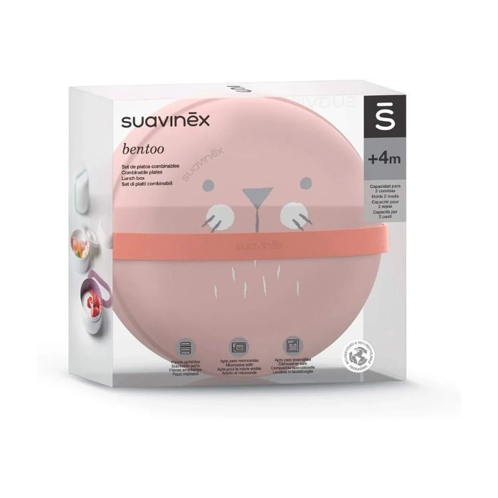 SUAVINEX BENTOO COMBINABLE PLATES LUNCH BOX +4M 