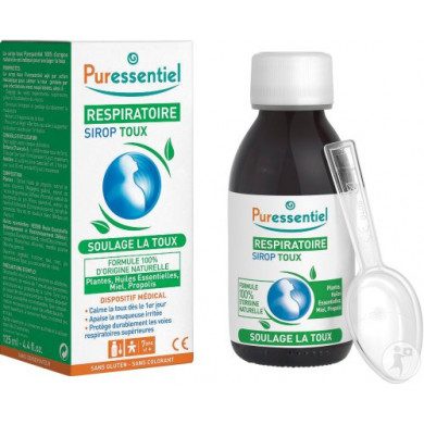 Puressentiel Respiratoire sirop toux - flacon de 125 ml Puressentiel Respiratoire sirop toux - flacon de 125 ml