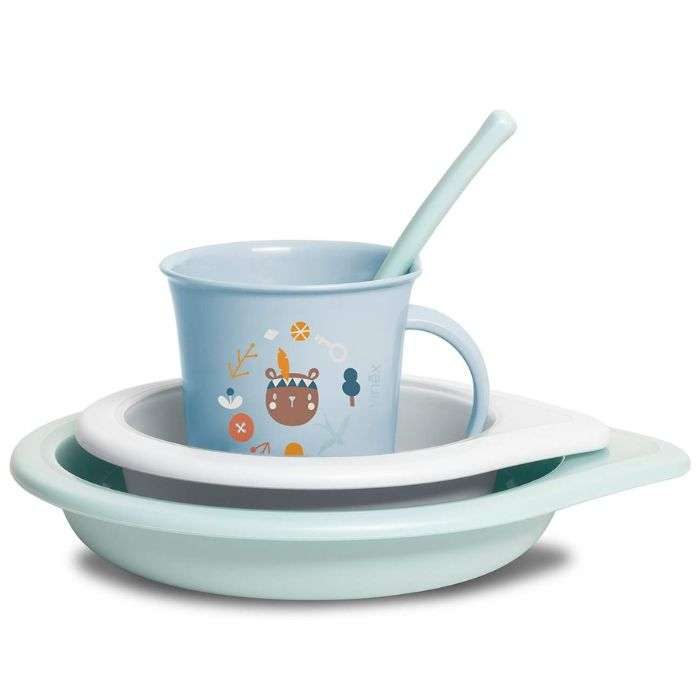SUAVINEX BABY FEEDING SET 4 PIECES +6M 