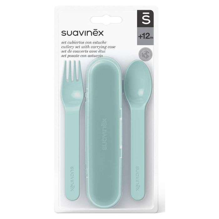 SUAVINEX SET DE COUVERTS AVEC ETUI +12M