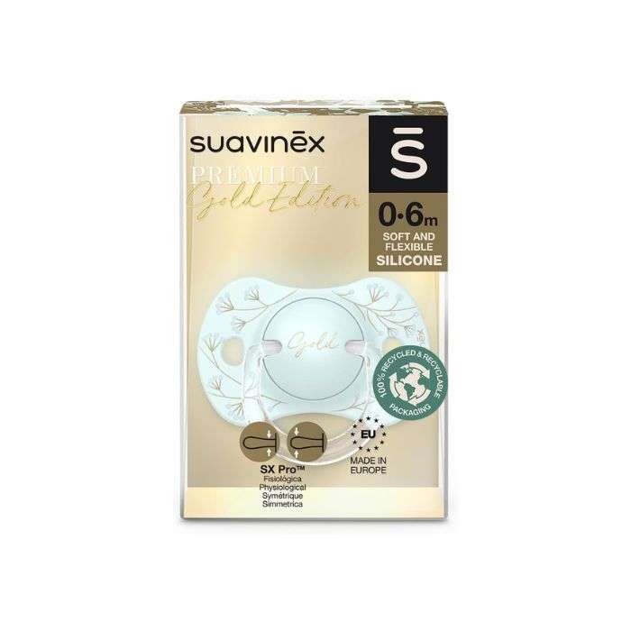 SUAVINES SUCETTE SILICONE PREMIUM GOLD EDITION 0.6M 