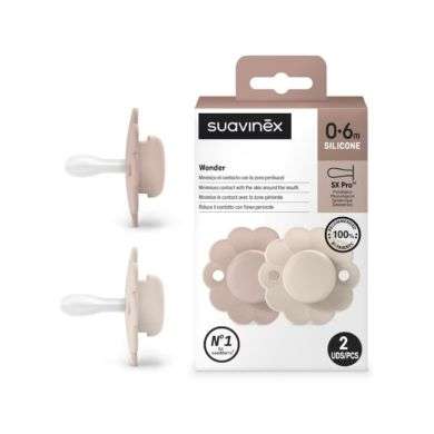 SUAVINEX SELECTION WONDER SUCETTE SILICONE SX PRO0.6M 2×PCS