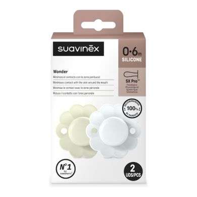 SUAVINEX SELECTION WONDER SUCETTE SILICONE SX PRO0.6M 2×PCS