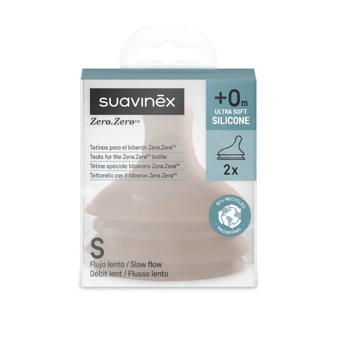 SUAVINEX ZERO ZERO TETINE SPECIALE BIBERON ZERO +0M ULTRA SOFT PACK DE 2 S