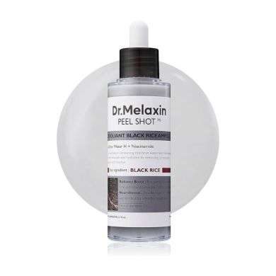 DR MELAXIN PEEL SHOT EXFOLIATING BLACK RICE AMPOULE 80 ML