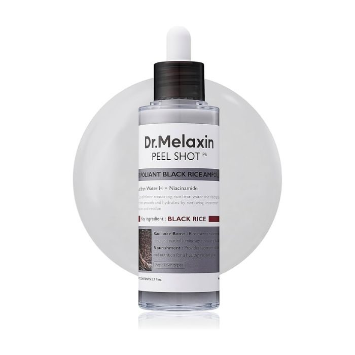 DR MELAXIN PEEL SHOT EXFOLIATING BLACK RICE AMPOULE 80 ML