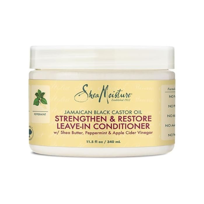 Shea Moisture - Jamaican Black Castor Oil Leave In (Après-shampoing sans rinçage) 340 ML
