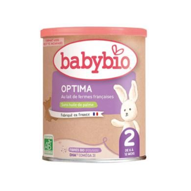 BABYBIO OPTIMA 2 DE 6 A 12 MOIS 400G