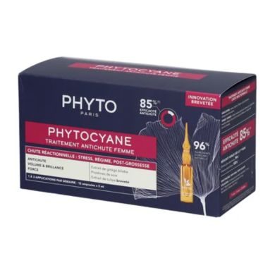 PHYTO SET PHYTOCYANE TRAITEMENT ANTICHUTE FEMME CHUTE REACTIONNELLE