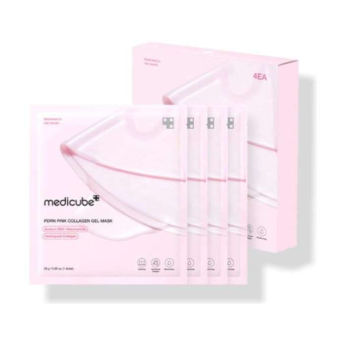 MEDICUBE PDRN PINK COLLAGEN GEL MASK SET 28 G x 4