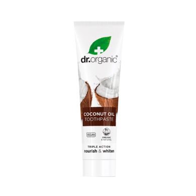 DR ORGANIC DENTIFRICE TRIPLE ACTION A L'HUILE DE COCO 100ML