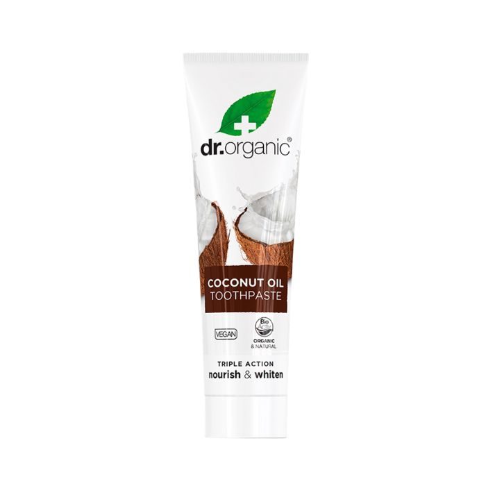 DR ORGANIC DENTIFRICE TRIPLE ACTION A L'HUILE DE COCO 100ML