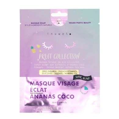 INUWET MASQUE VISAGE MASQUE VISAGE ECLAT AUX EXTRAIT D'ANANS COCO 30 ML 