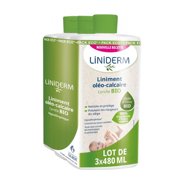 GILBERT LINIDERM LINIMENT OLEO CALCAIRE PACK DE 3