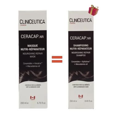 CLINICEUTICA CERACAP MASQUE NUTRI REPARATEUR 200 ML + CLINICEUTICA CERACAP SHAMPOOING NUTRI REPARATEUR 250 ML OFFERT