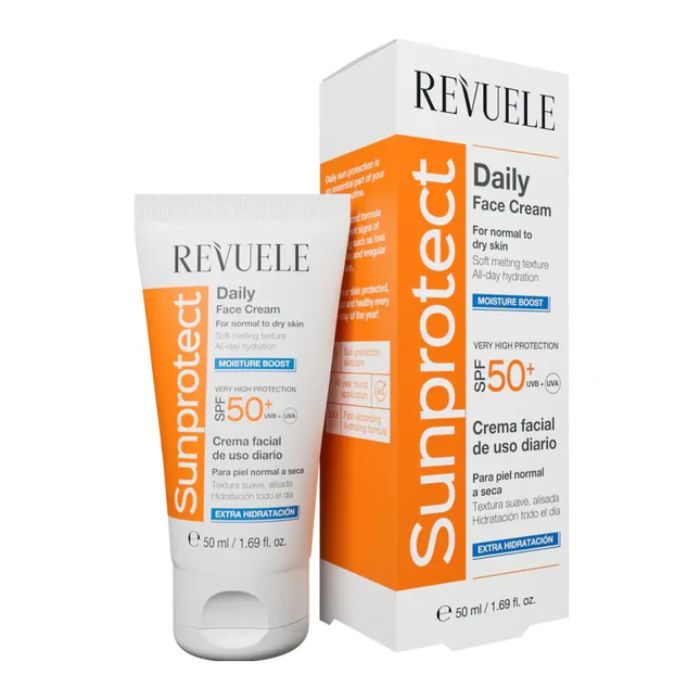 REVUELE SUNPROTECT DAILY FACE CREAM SPF 50+ MOISTURE BOOST 50 ML