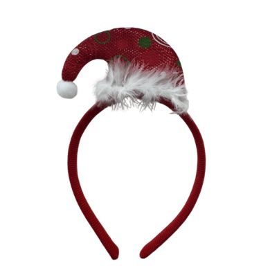 SERRE DE TETE CHAPEAU DE NOEL 