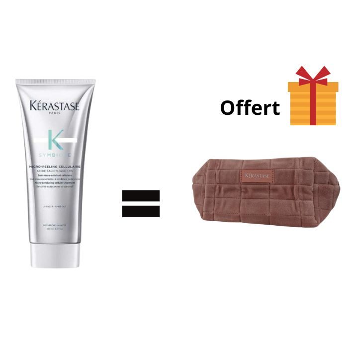 KERASTASE SYMBIOSE MICRO-PEELING CELLULAIRE 200 ML + TROUSSE OFFERTE