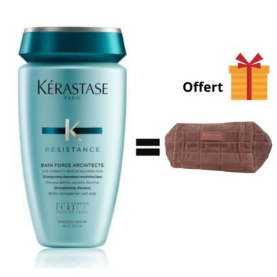 KERASTASE RESISTANCE BAIN FORCE ARCHITECTE 250ML + TROUSSE OFFERTE