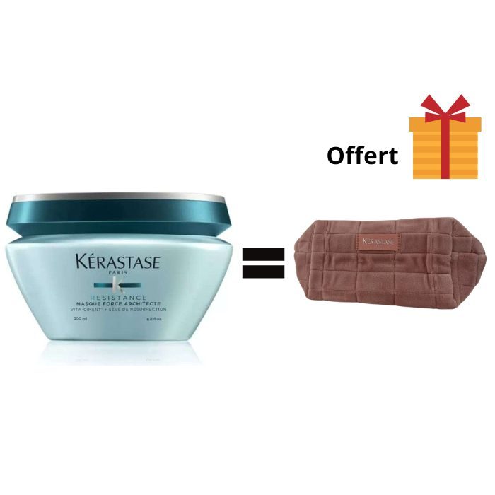 KERASTASE RESISTANCE MASQUE FORCE ARCHITECTE 200ML + TROUSSE OFFERTE