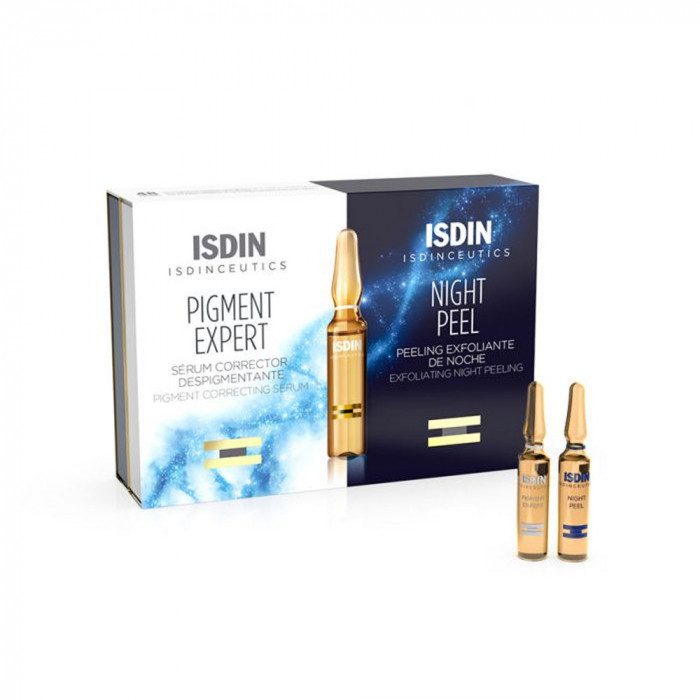 ISDIN PACK PIGMENT EXPERT & NIGHT PEEL 10+10 AMP ISDIN PACK PIGMENT EXPERT & NIGHT PEEL 10+10 AMP
