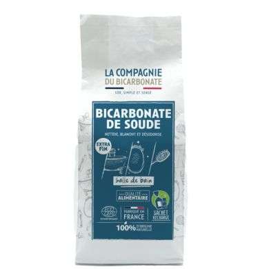 LA COMPAGNIE DU BICARBONATE BICARBONATE DE SOUDE GRAINS EXTRA FINS SALLE DE BAIN 1KG 