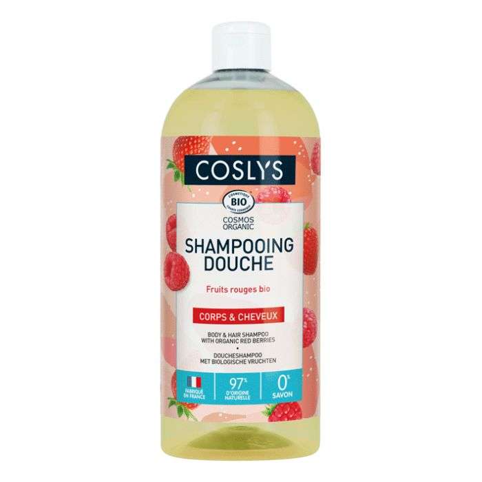 COSLYS SHAMPPOING DOUCHE FRUITS ROUGE BIO 1L
