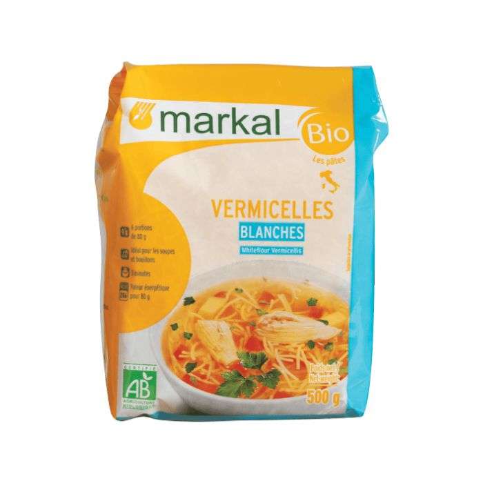 MARKAL PATES BIO VERMICELLES BLANCHES 500G
