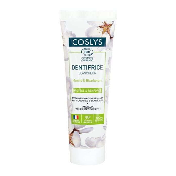 COSLYS DENTIFRICE BLANCHEUR MENTHE ET BICARBONATE 100 G
