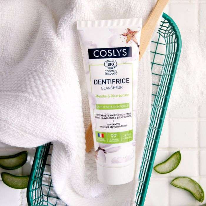 COSLYS DENTIFRICE BLANCHEUR MENTHE ET BICARBONATE 100 G